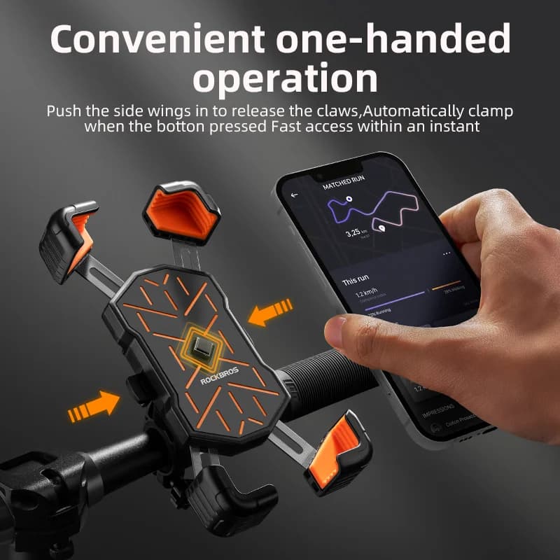 Pemegang Telefon Basikal Universal 360 Darjah