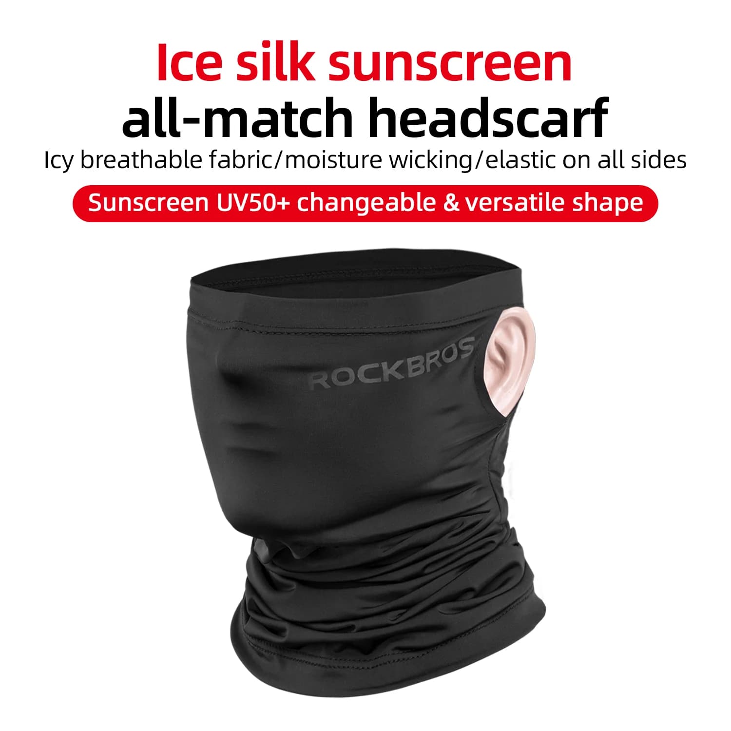 Masker Muka Serap Peluh Sutra Ais UV400