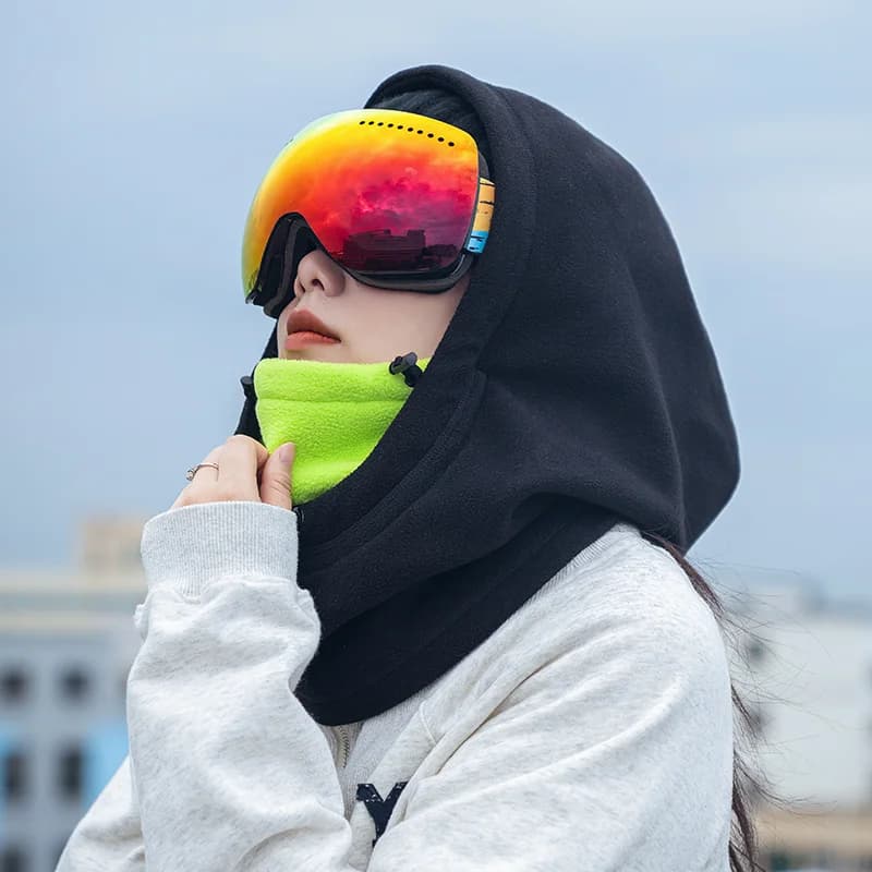 Topi Balaclava Bulu Polar Termal Tahan Angin Musim Sejuk