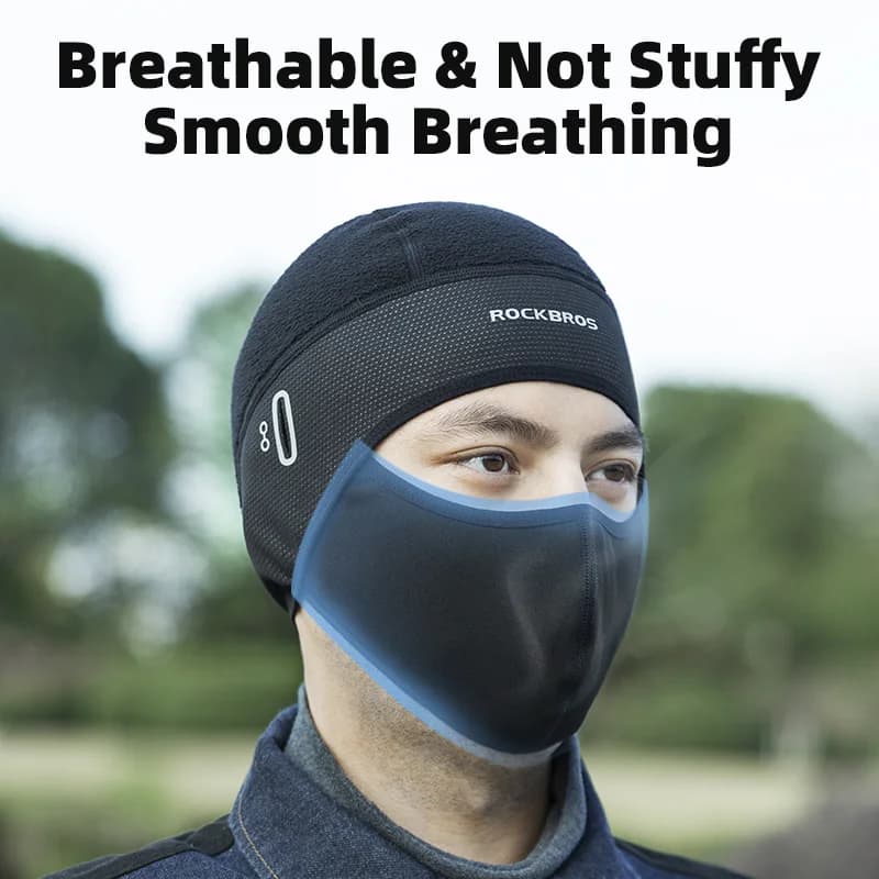 Balaclava Berbasikal Fleece Termal Tahan Angin Musim Sejuk