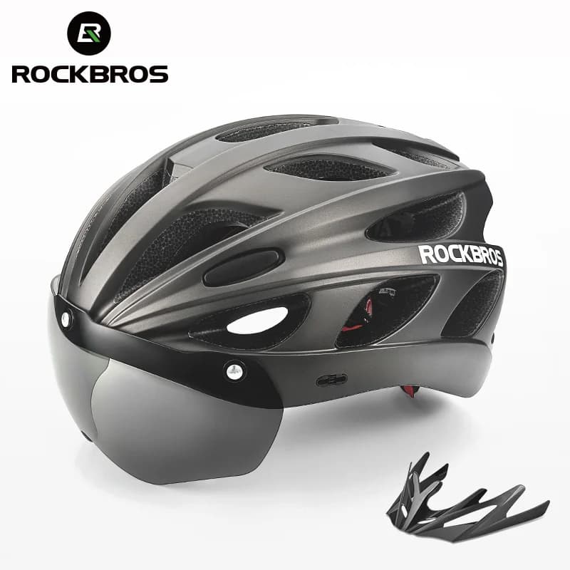 Helmet Berbasikal EPS Ultra Ringan Boleh Laras dengan Visor