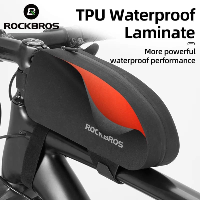 Beg Basikal Top Tube Rangka Hadapan Kalis Air 1.5L