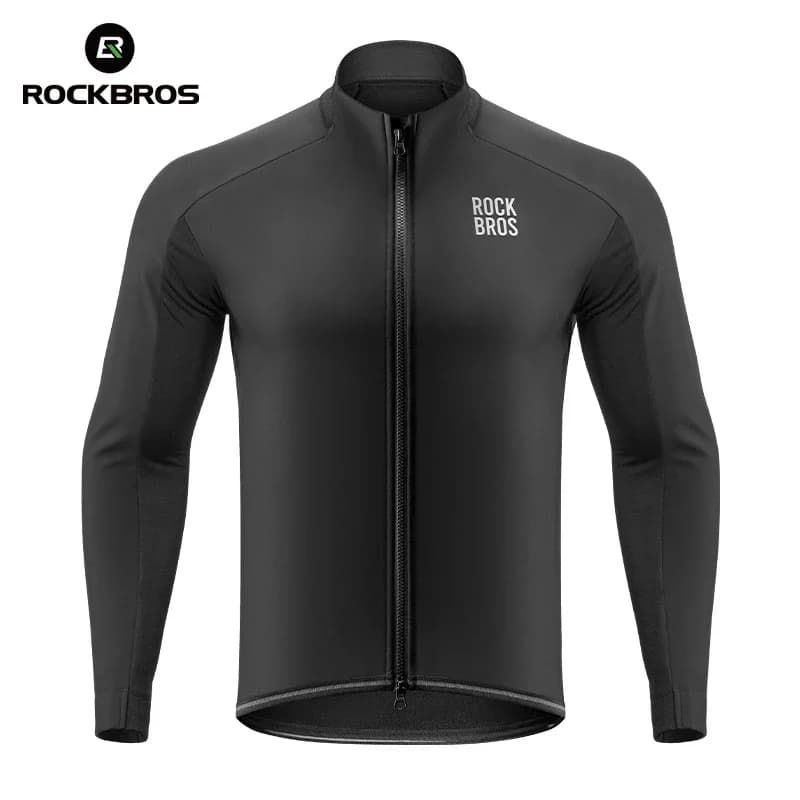 Jaket Berbasikal Lelaki Anti Angin Fleece Termal