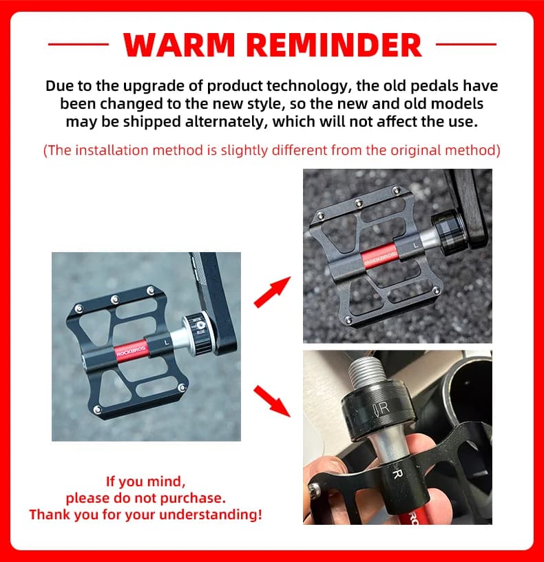 Pedal Basikal Aluminium Anti-Gelincir Lepasan Pantas