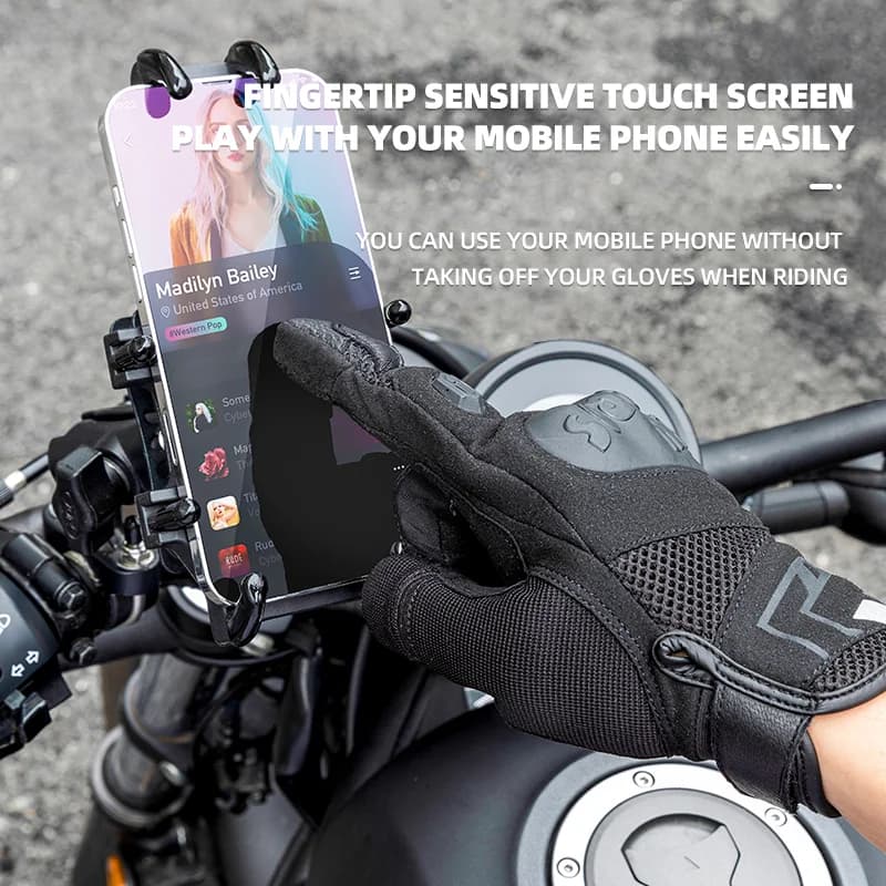Sarung Tangan Motosikal Layar Sentuh Bernafas Empat Musim