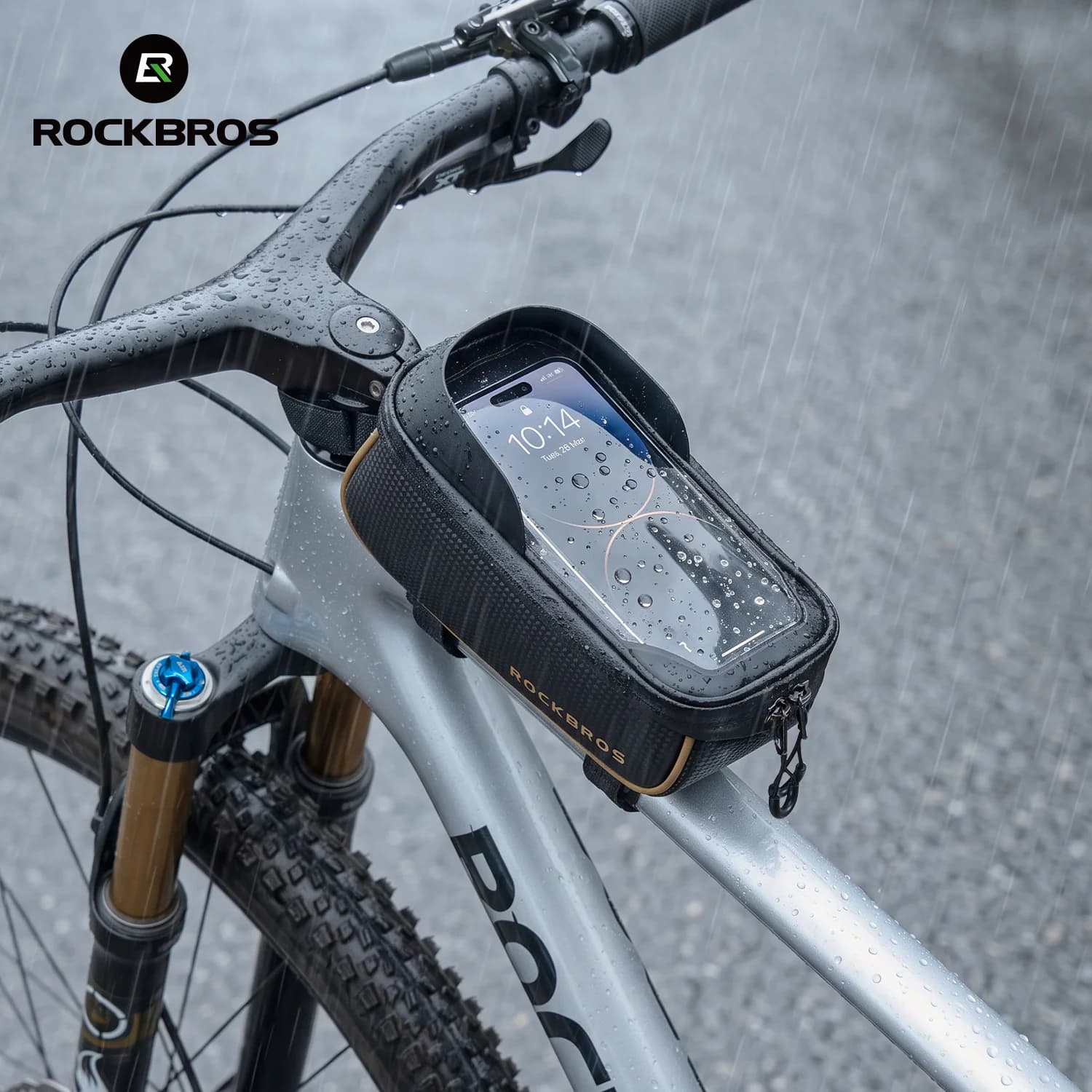 Beg Rangka Top Tube Telefon Pintar Sentuhan PU EVA Tahan Lasak
