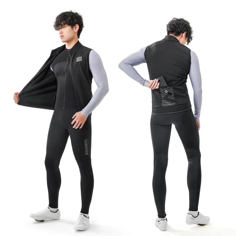 Rompi Berbasikal Fleece Kalis Angin Musim Sejuk