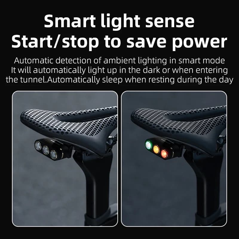 Lampu Belakang USB-C Kalis Air IPX6 dengan Pengesanan Brek Pintar