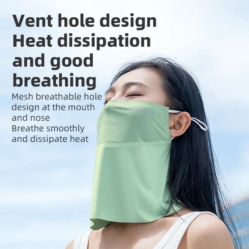 Masker Wajah Berbasikal Sutera Ais Cepat Kering Perlindungan UV Musim Panas