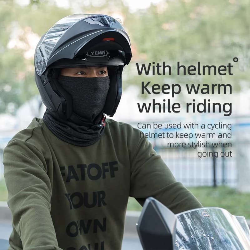 Topeng Berbasikal Muka Penuh Fleece Termal Musim Sejuk