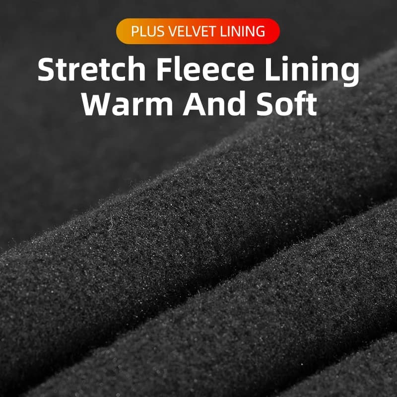 Pemanas Kaki Basikal Fleece Termal Tahan Angin Musim Sejuk