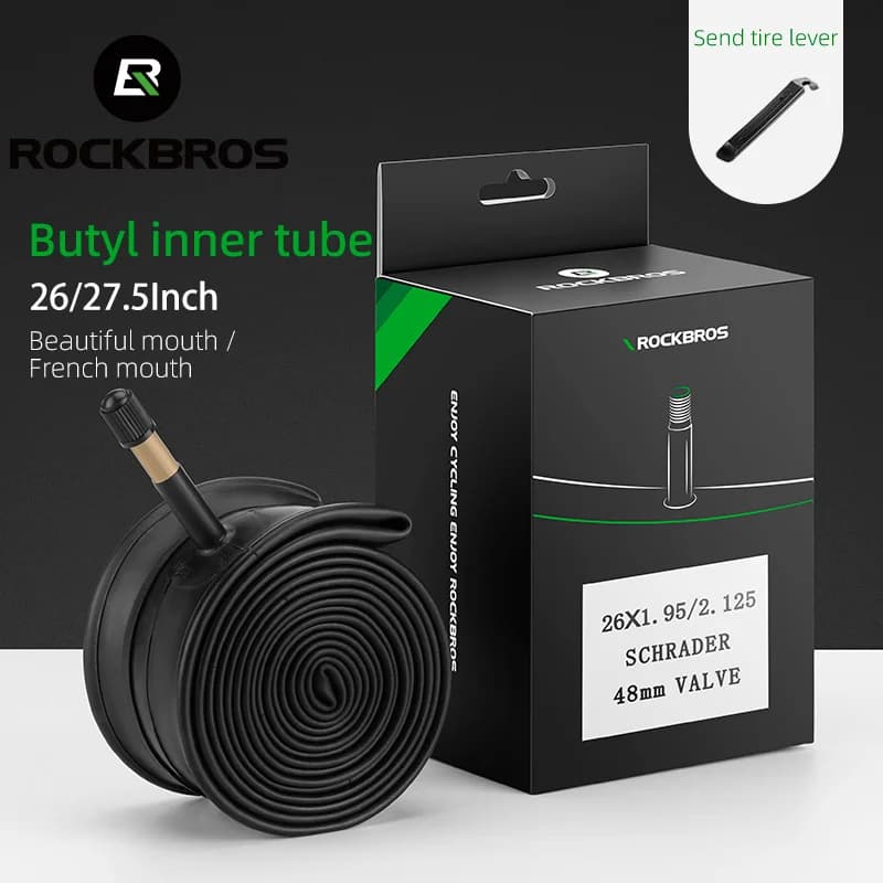 Tiub Dalam Basikal Getah Butil 26/27.5 Inci Injap 48mm