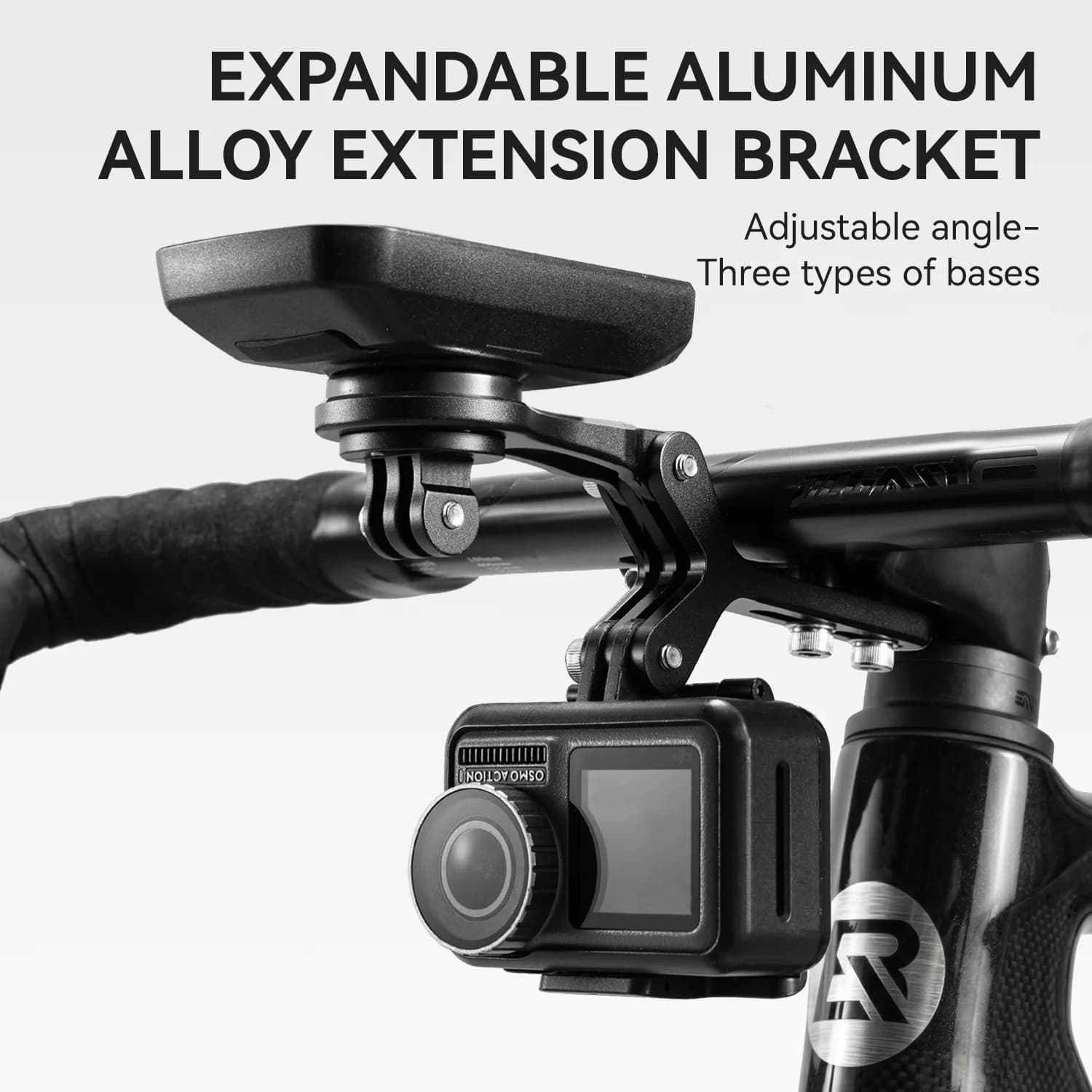 Pemegang Braket Komputer Basikal Aloi Aluminium Boleh Dikembangkan