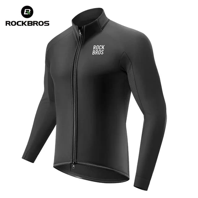 Jaket Berbasikal Lelaki Anti Angin Fleece Termal