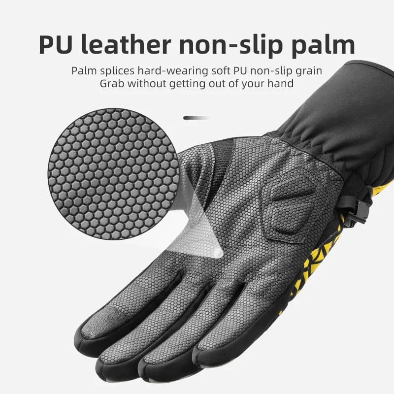 Sarung Tangan Berbasikal Fleece Termal Tebal Layar Sentuh Musim Sejuk