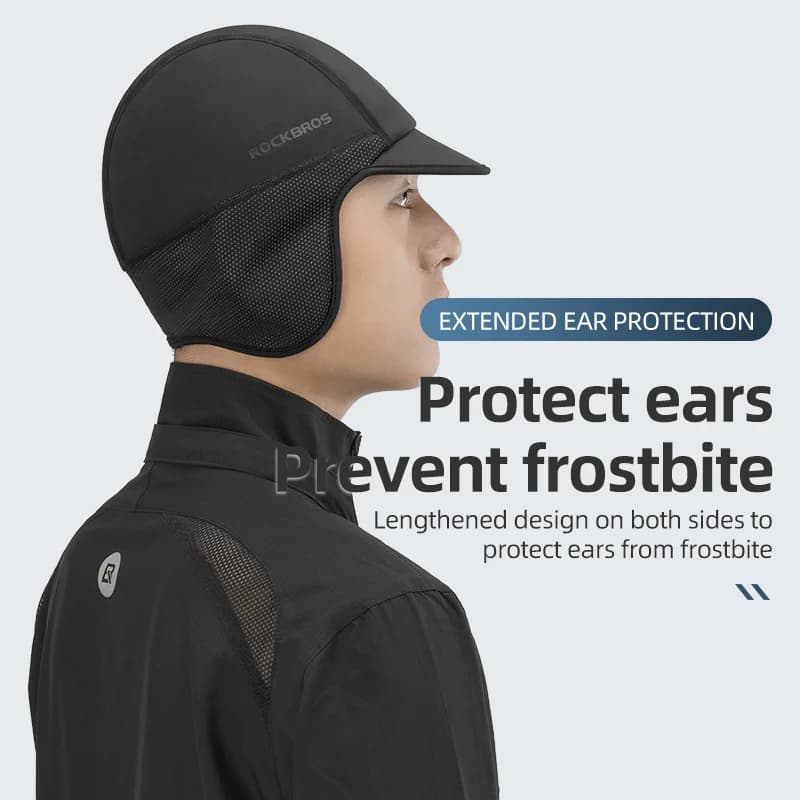 Topi Musim Sejuk Berbasikal Ski Tahan Angin Termal