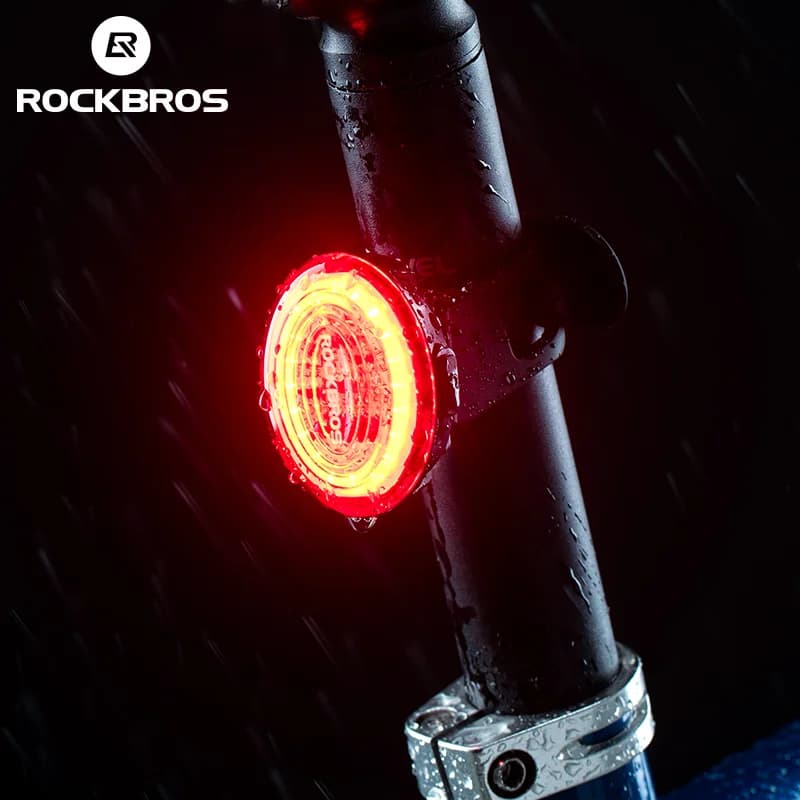 Lampu Belakang Basikal Boleh Cas Semula dengan Pengesanan Brek Auto Pintar