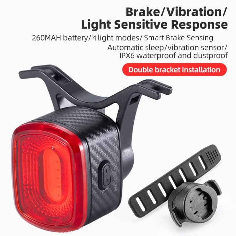 Lampu Belakang Basikal Type-C Pintar Penderia Brek IPX6